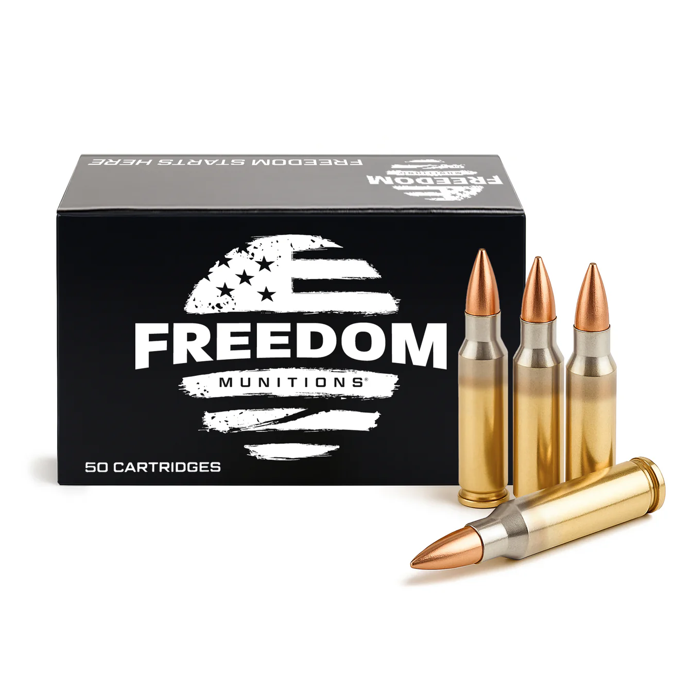 5.56mm 55gr FMJ ammo