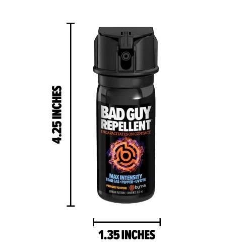 Bad Guy Repellant Dimensions