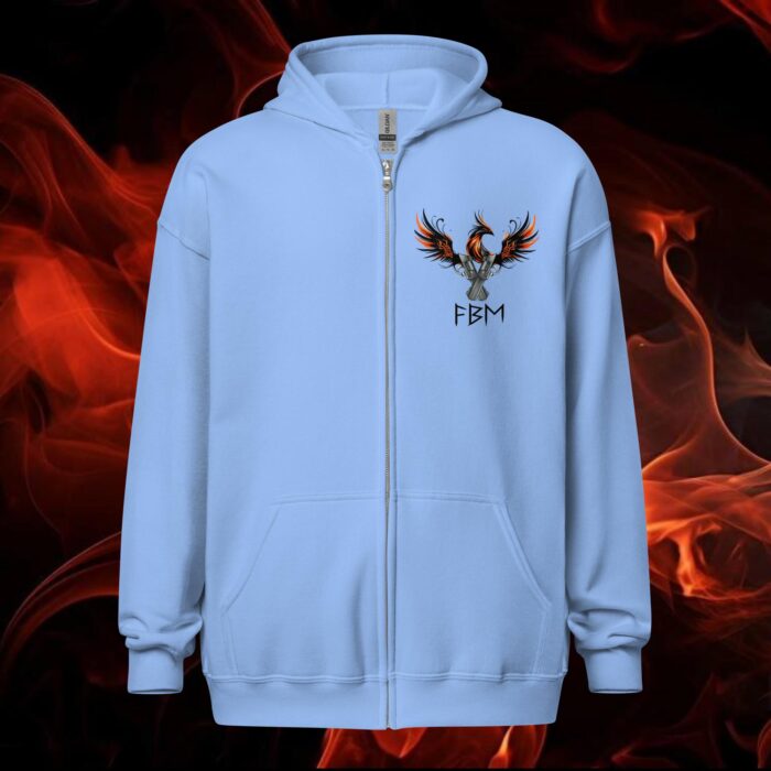 Printed Zip Hoodie